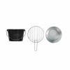 Livoo DOC327N houtskoolbarbecue 27 cm met draaggreep zwart