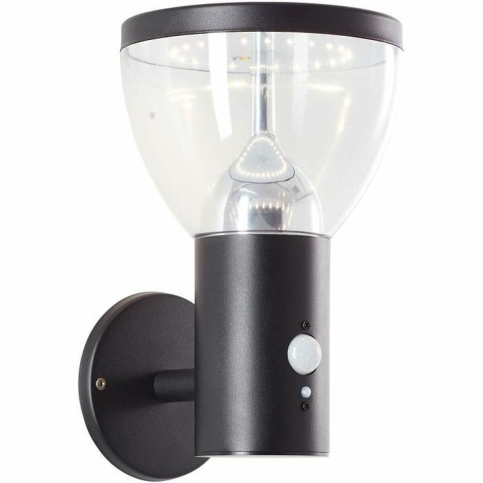 Brilliant Tulip G40410/06 LED solar outdoor wall light black with motion sensor IP44 24.5 cm