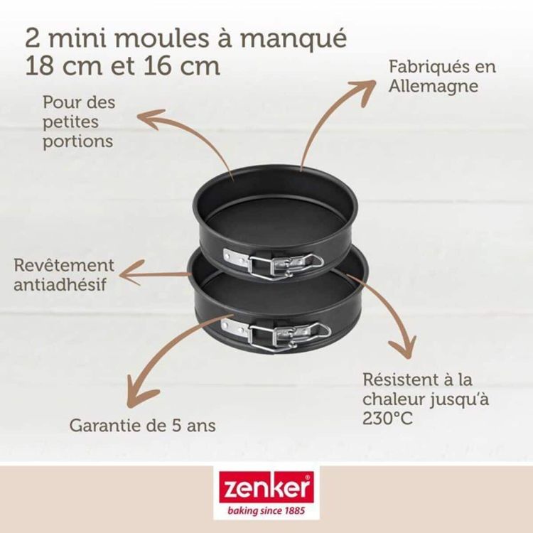 Zenker Special Mini springvormen 16 en 18 cm 2 stuks