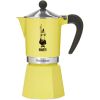 Bialetti Rainbow Yellow 6 cup aluminum coffee pot / moka pot