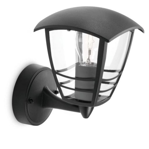 Philips myGarden Creek Outdoor Wall Light Black E27 Philips myGarden Creek Outdoor Wall Light Black E27