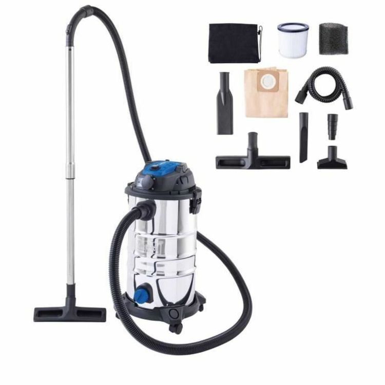 Scheppach VC30 Premium nat- en droogzuiger 30L RVS