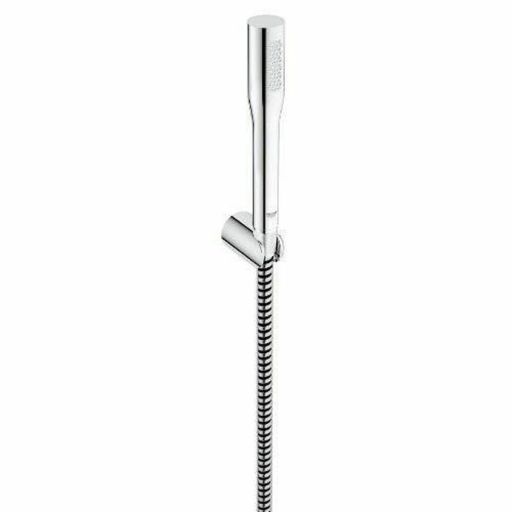 GROHE Vitalio Get Stick doucheset chroom 150 cm 1 straal Een douchekop met een slang die rechtsreeks naar het water loopt Grohe Vitalio Get Stick 27459000 Verchroomd 150 cm 1 Positie | Huisbest.nl