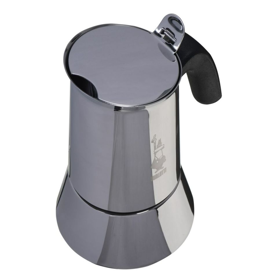 Bialetti New Venus 6-cup moka pot stainless steel silver/black