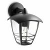 Philips Buitenlamp Zwart E27 IP44 Verstelbaar