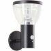Brilliant Tulip G40410/06 LED solar outdoor wall light black with motion sensor IP44 24.5 cm