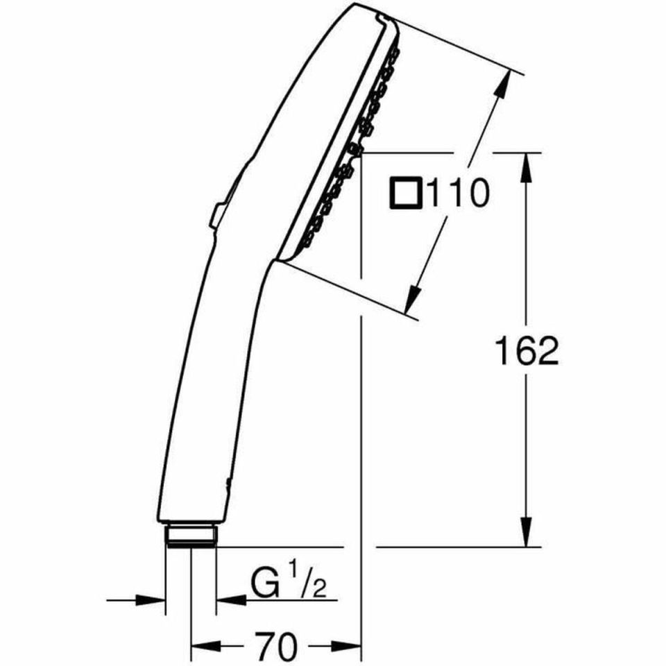 GROHE Vitalio Comfort 110 handdouche 2 standen