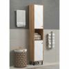 Trendteam Touch hoge badkamerkast wit eiken 191 cm