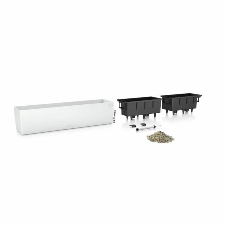 LECHUZA BALCONERA Color 80 balkonbak wit 79 cm
