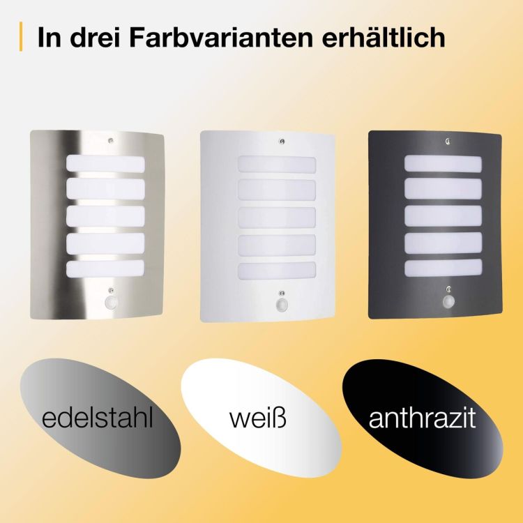 Brilliant Todd 47698/05 buitenwandlamp wit met bewegingssensor IP44 E27 29 cm