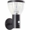 Brilliant Tulip G40410/06 LED solar outdoor wall light black with motion sensor IP44 24.5 cm