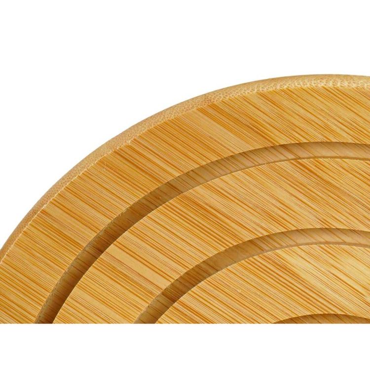 Kinvara 897 round bamboo coaster 19 cm set of 24