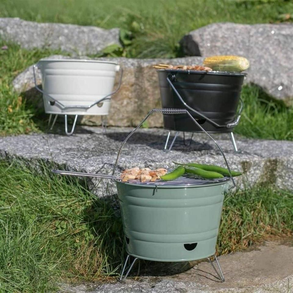 Livoo DOC327V houtskoolbarbecue 27 cm groen