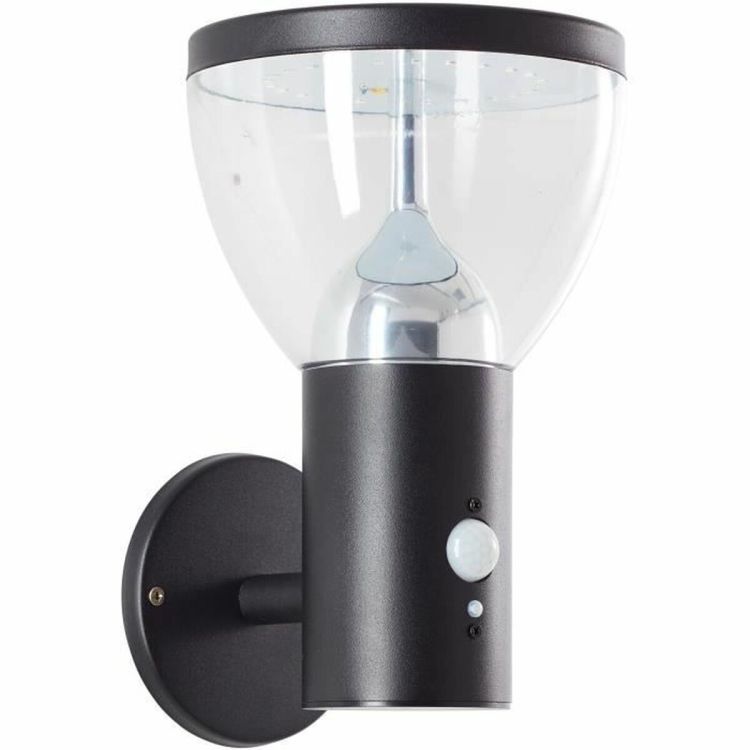 Brilliant Tulip G40410/06 LED solar outdoor wall light black with motion sensor IP44 24.5 cm