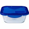 Voedselopslagcontainer Pyrex Blauw Transparant 800 ml (2 Stuks)