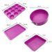 Fackelmann Tasty Pâtisserie bakvormenset fuchsia 4-delig