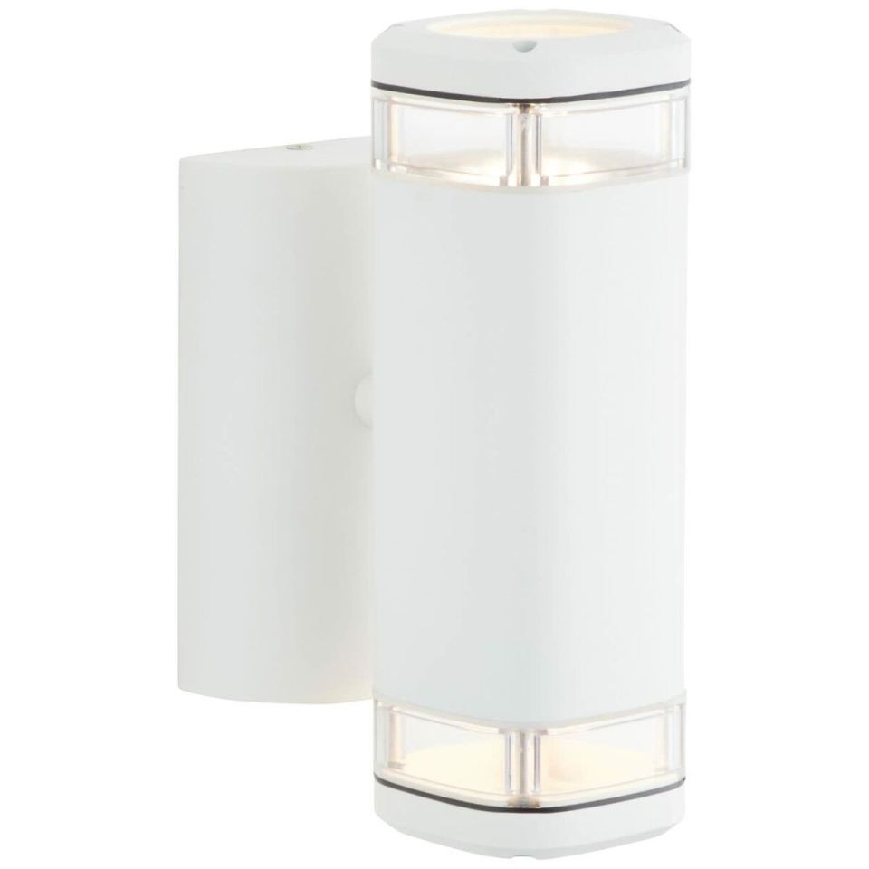 Brilliant Jandy 90968A05 outdoor wall light white IP44 2xGU10 21.3 cm