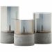 Brilliant Bougie G92635A93 LED kaarsenset 3 stuks grijs/rookglas IP44