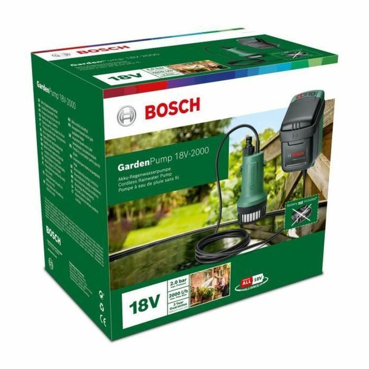 Bosch GardenPump 18V-2000 rain barrel pump without battery