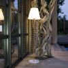 Lumisky Standy Wood Solar vloerlamp wit 150 cm