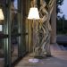 Lumisky Standy Wood Solar vloerlamp wit 150 cm