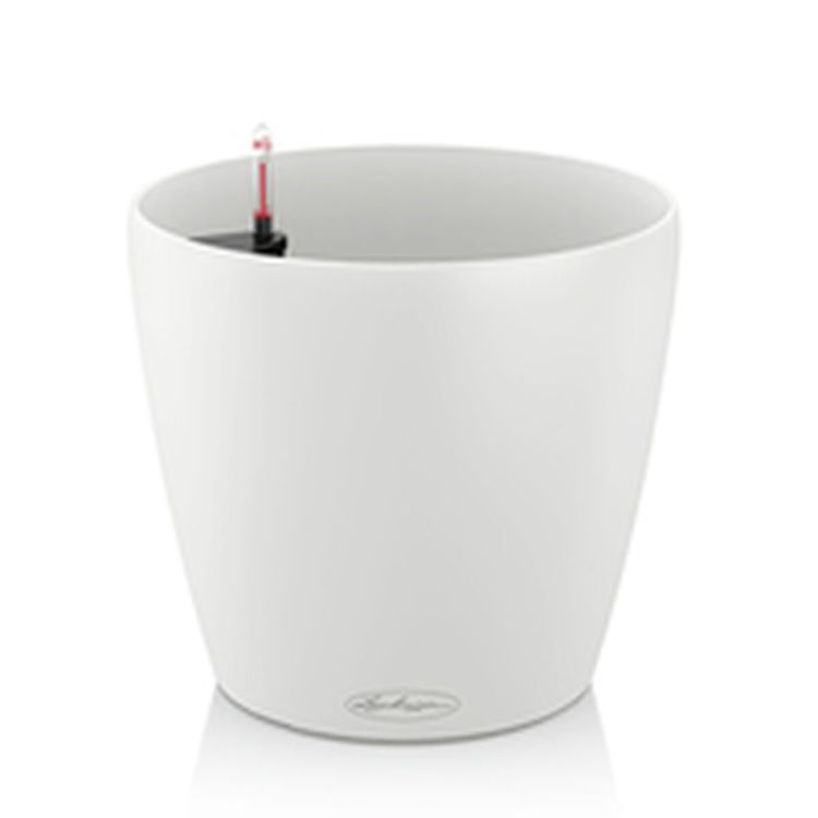 Lechuza Classico Color 43 self-watering flower pot white