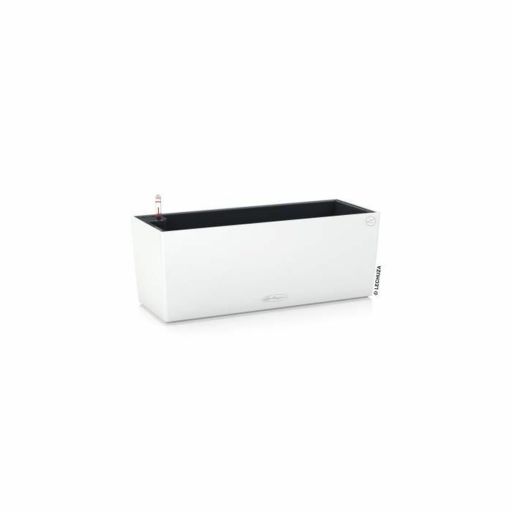 Lechuza Balconera Color 50 balkonbak wit 8L set Bloempot Lechuza Wit Zwart Polypropyleen | Huisbest.nl