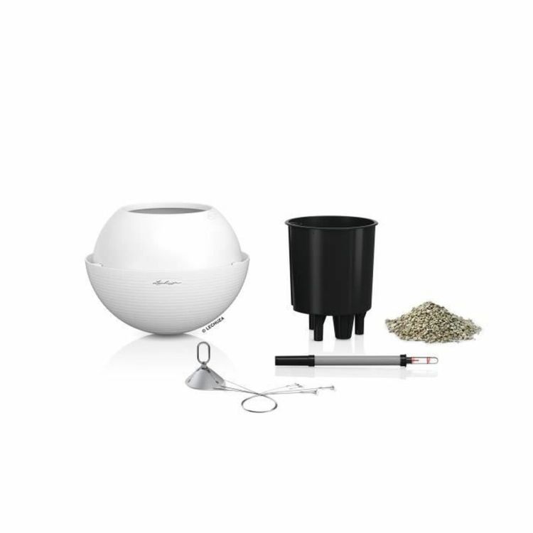 LECHUZA BOLA Color 32 hanging pot white self-watering