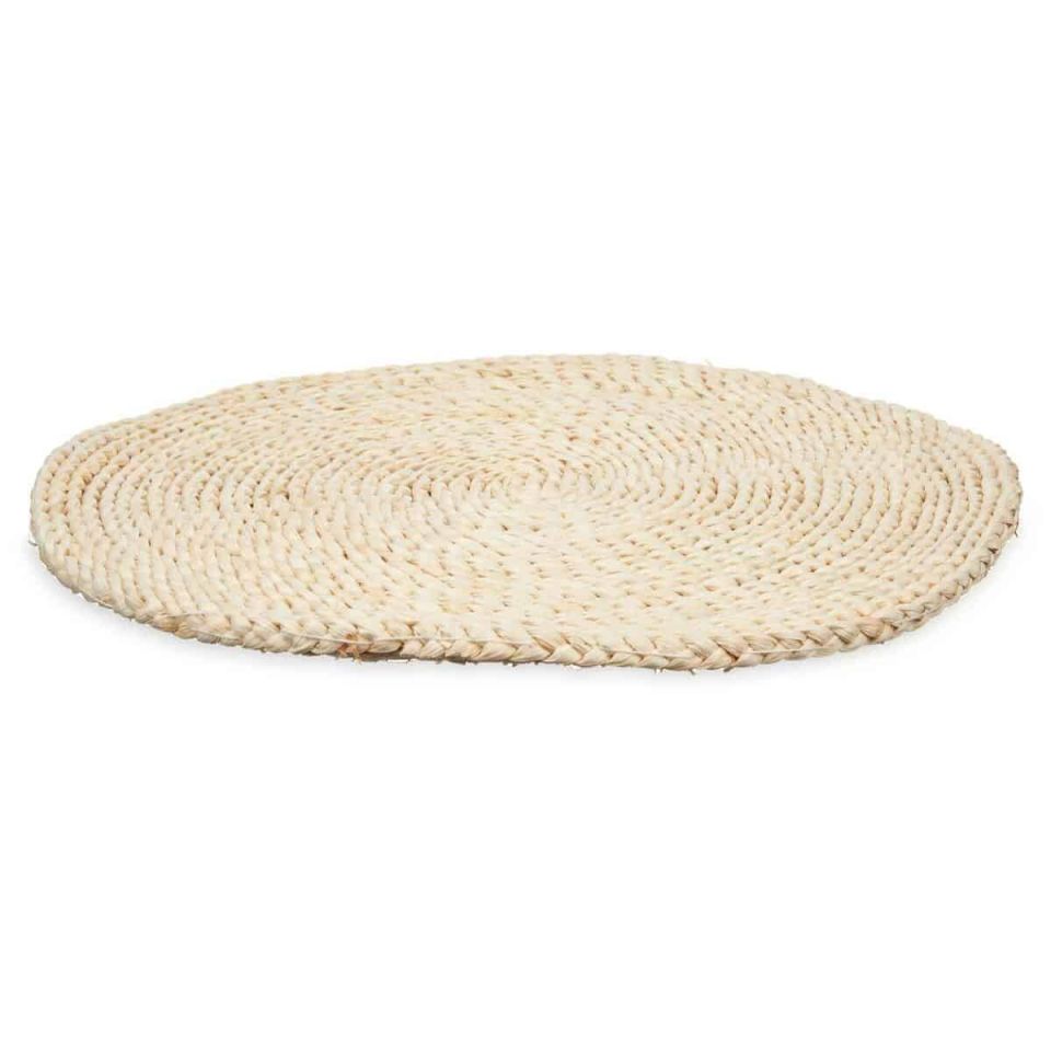 Kinvara round placemat esparto 40 cm set of 12