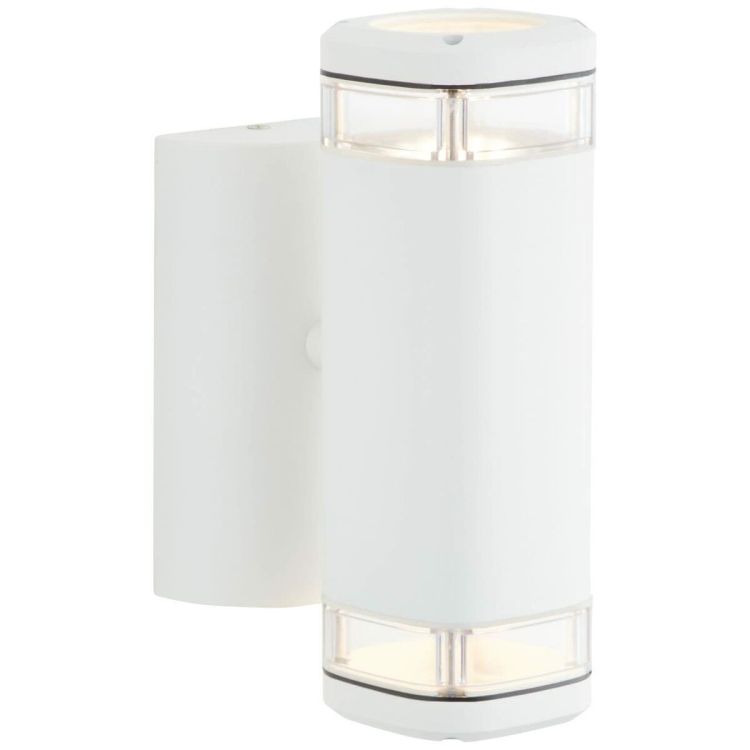 Brilliant Jandy 90968A05 outdoor wall light white IP44 2xGU10 21.3 cm