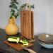 Livoo MES152 cutting boards set 4 pieces FSC acacia with holder