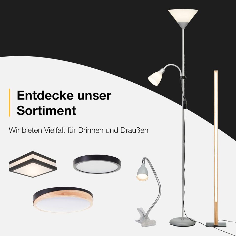 Brilliant Todd 47698/05 buitenwandlamp wit met bewegingssensor IP44 E27 29 cm