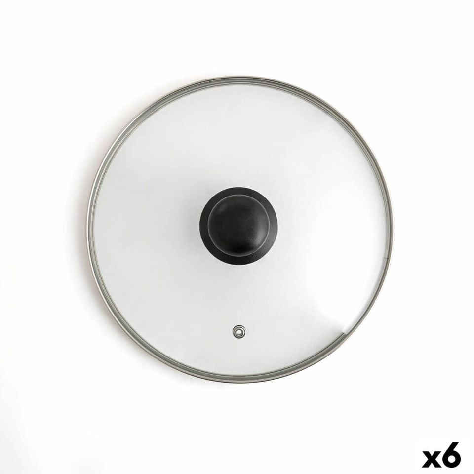 Pannedeksel Quid Renova Transparant Glas Ø 30 cm (6 Stuks) | Huisbest.nl