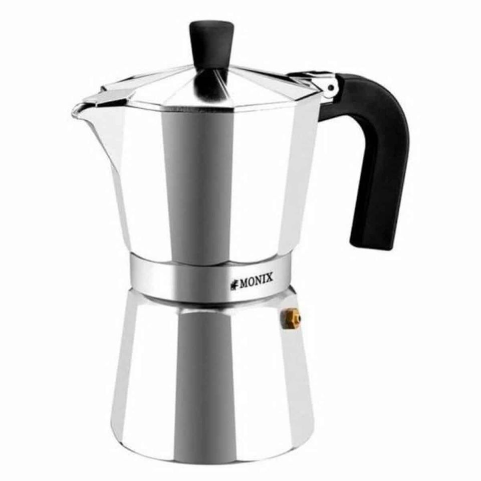 Italiaanse Koffiepot Monix Braisogona_M620009 Zilver Aluminium 9 Kopjes | Huisbest.nl