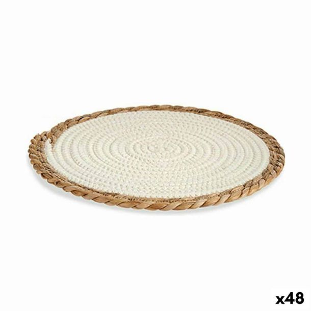 Placemat Natuurlijk Wit 30 x 1 x 30 cm (48 Stuks) | Huisbest.nl