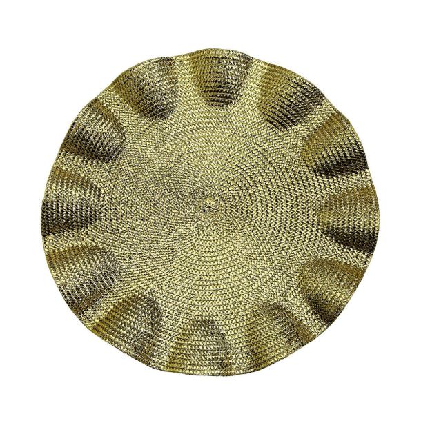 Placemat Versa Gouden Plastic 38 x 38 cm | Huisbest.nl