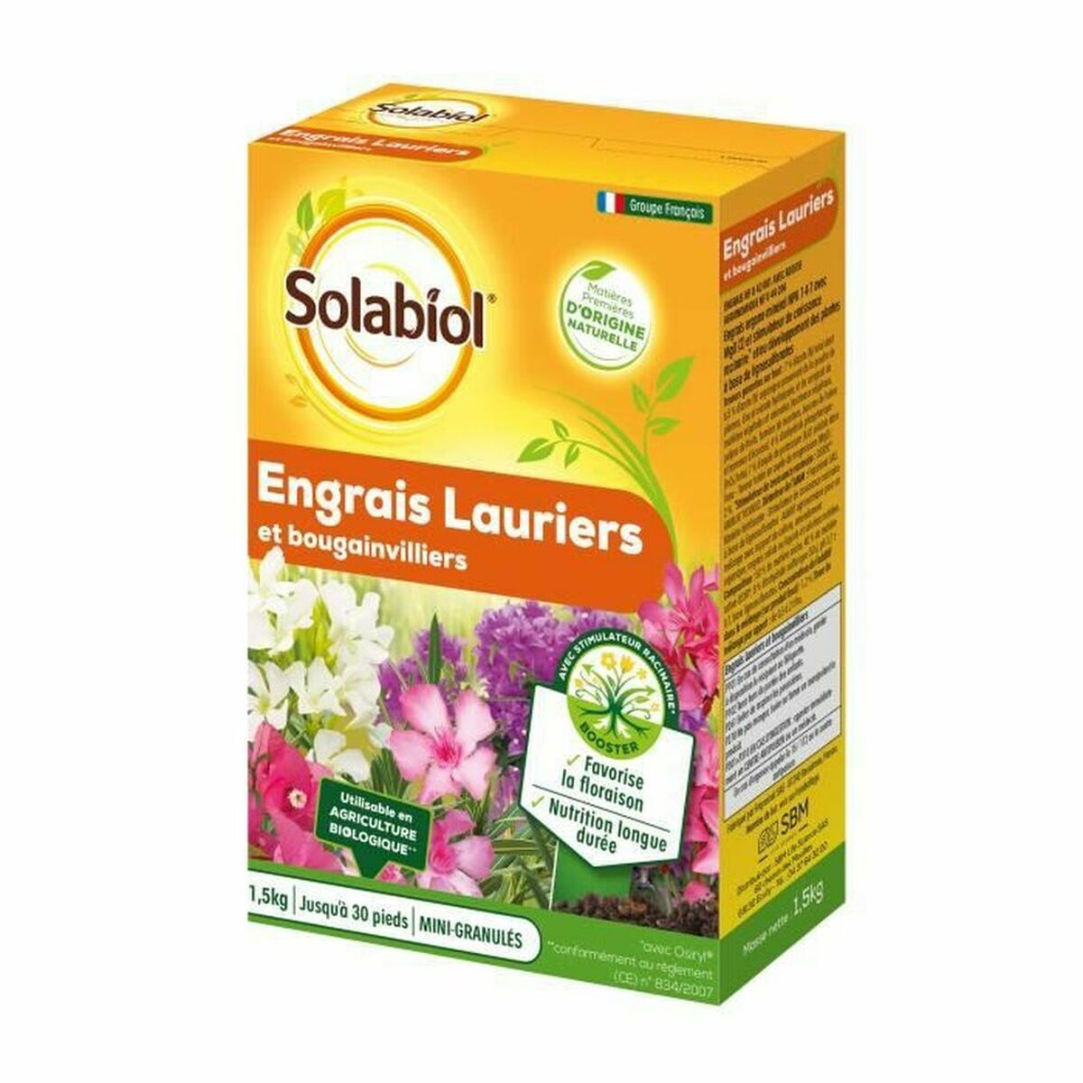 Biologische meststof Solabiol Laurel Bougainvillea 1