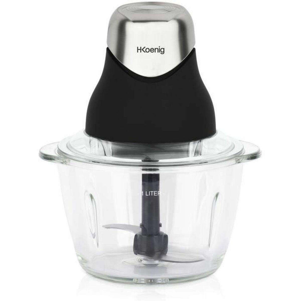 Maalmachine Hkoenig LEO8 Zwart Chroom Glas Roestvrij staal 1 L | Huisbest.nl