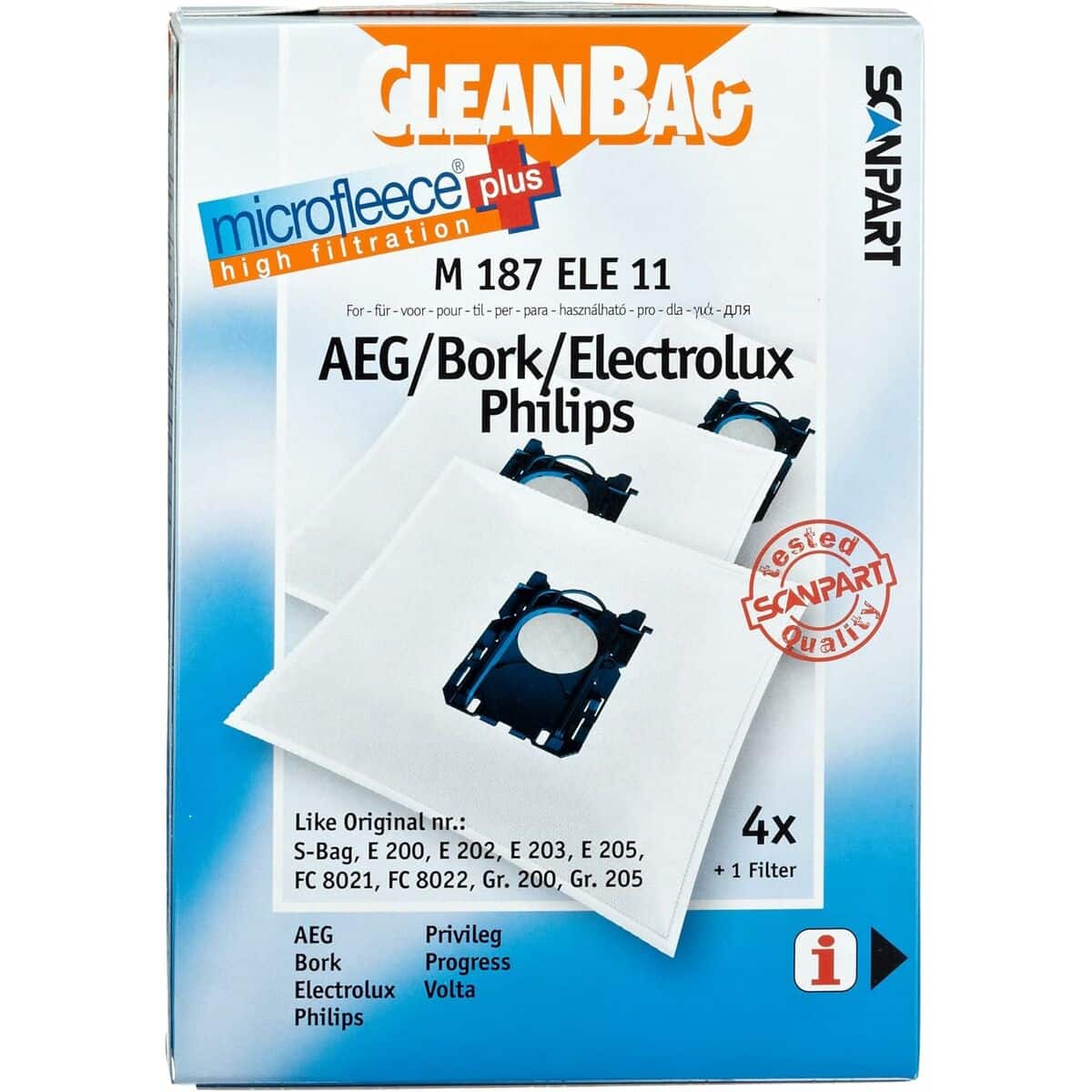 Reservezak voor Stofzuiger Scanpart M 187 ELE11 | Huisbest.nl