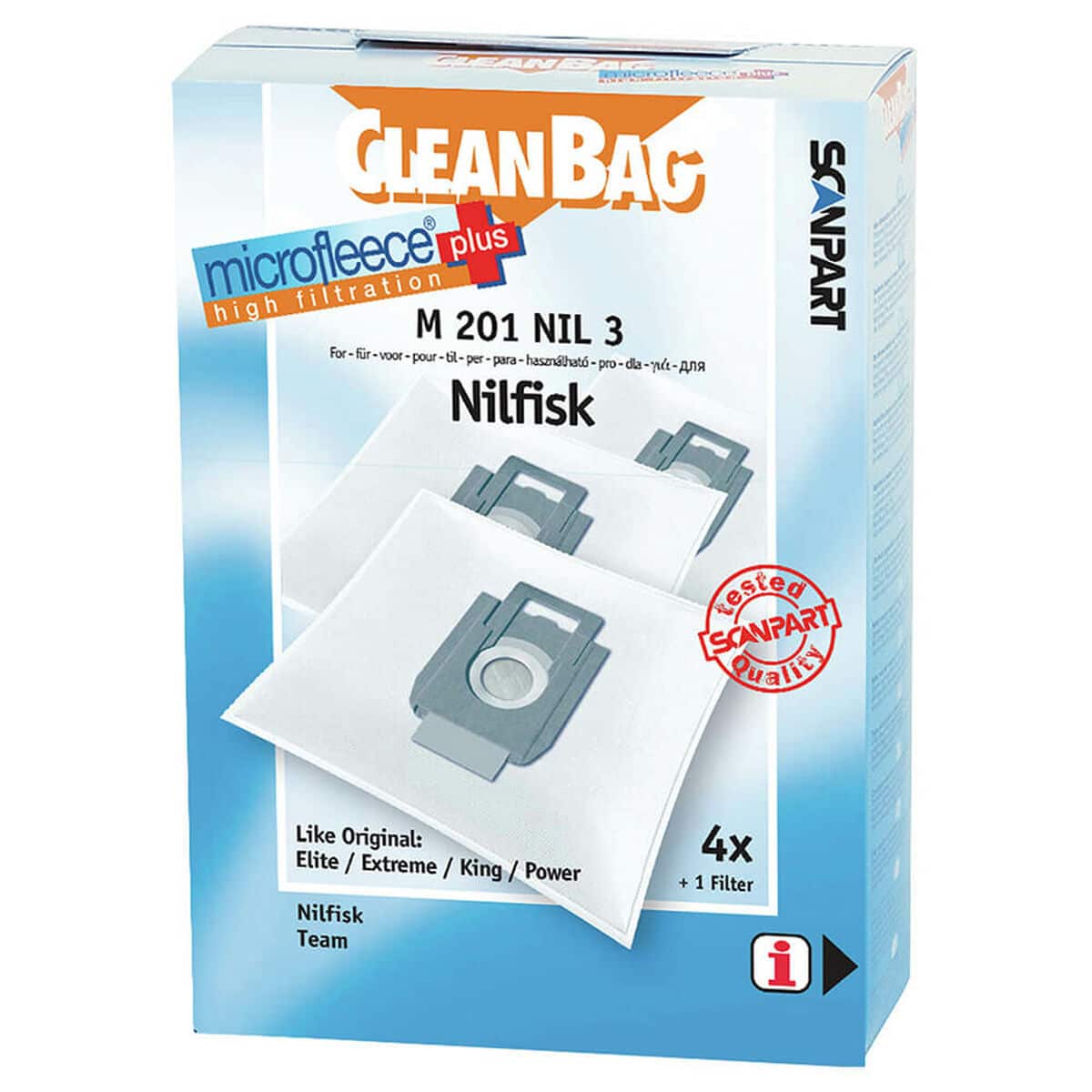 Reservezak voor Stofzuiger Scanpart M 201 | Huisbest.nl