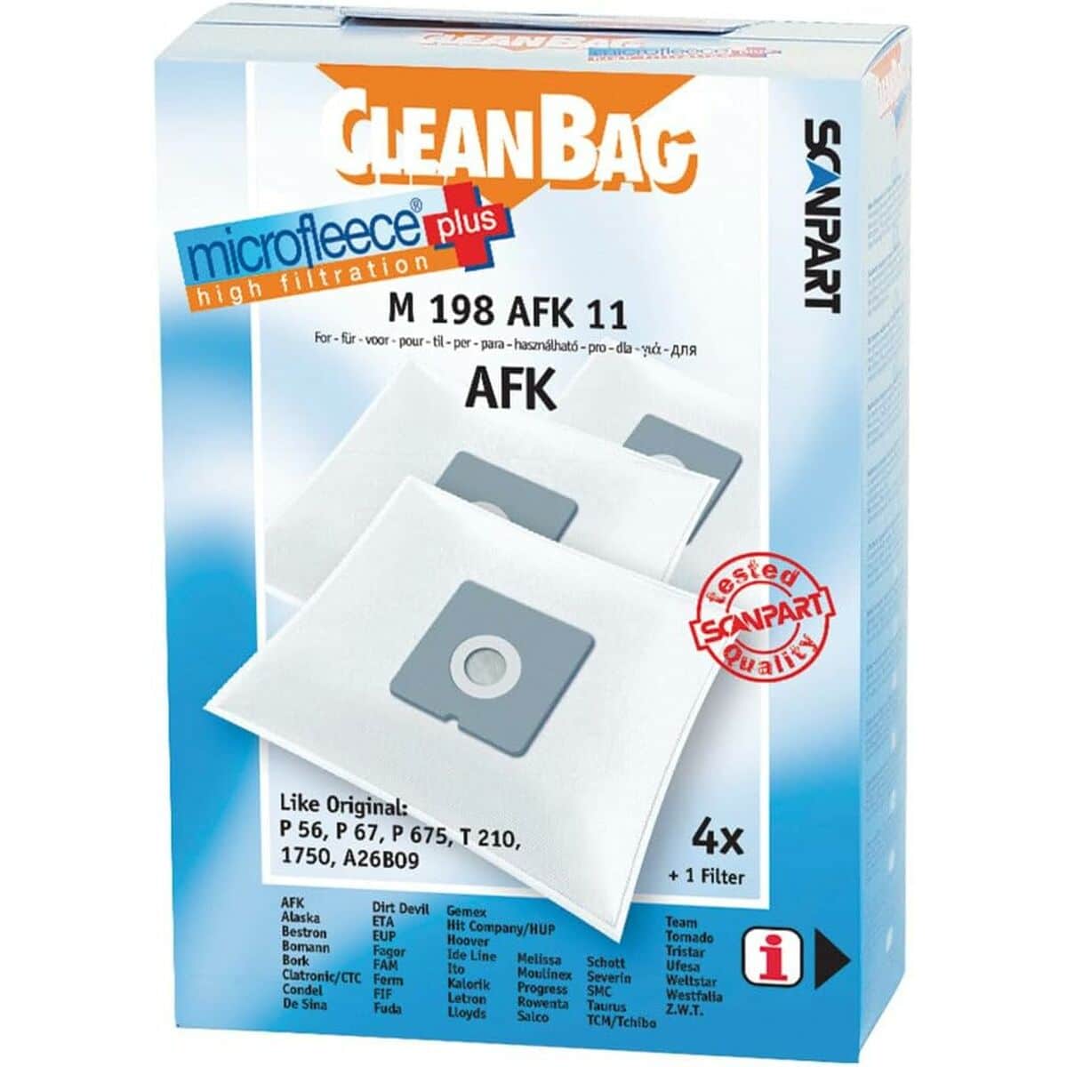 Reservezak voor Stofzuiger Scanpart M 198 AFK 11 AFK BORK 4UD | Huisbest.nl
