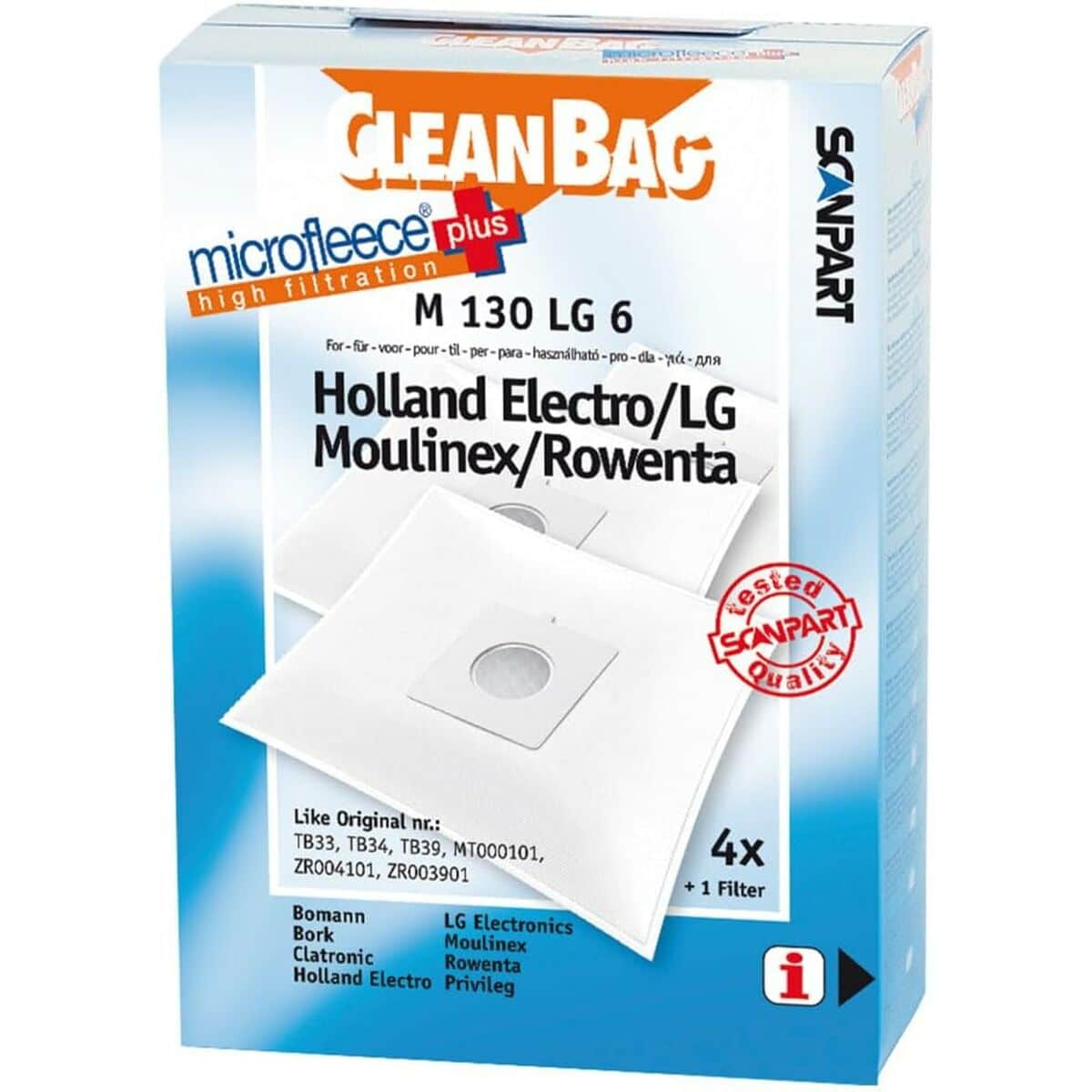 Reservezak voor Stofzuiger Scanpart M 130 LG 6 LG 4UD | Huisbest.nl