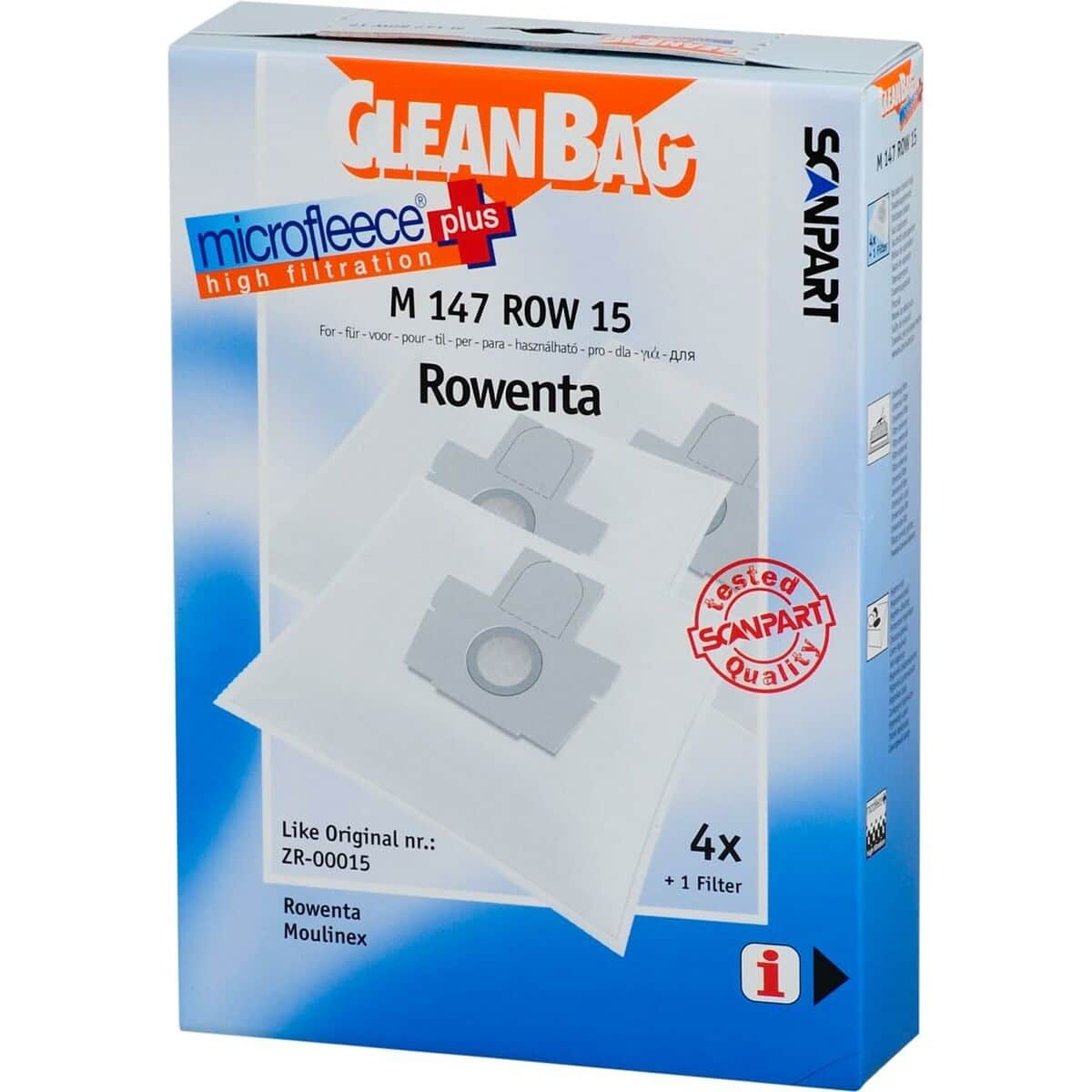 Reservezak voor Stofzuiger Scanpart M 147 | Huisbest.nl