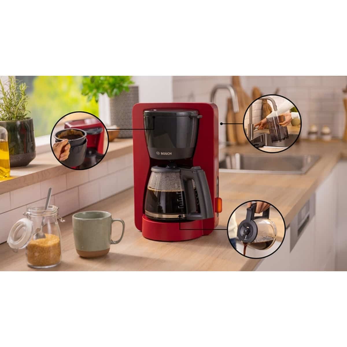 Elektrisch koffiezetapparaat BOSCH TKA3M134 1200 W 1