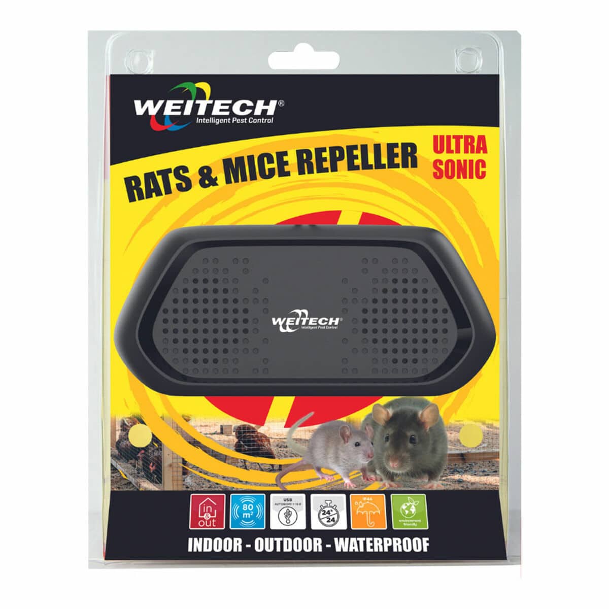 Ultrasone rat en muis verjager Weitech | Huisbest.nl