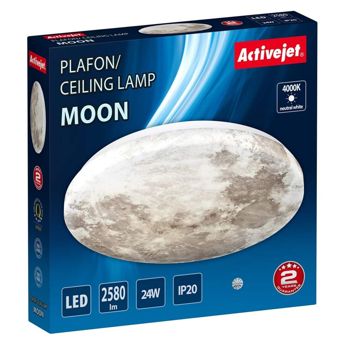 Vals plafond Activejet AJE-MOON 24W 24 W 1920 lm (4000 K) | Huisbest.nl