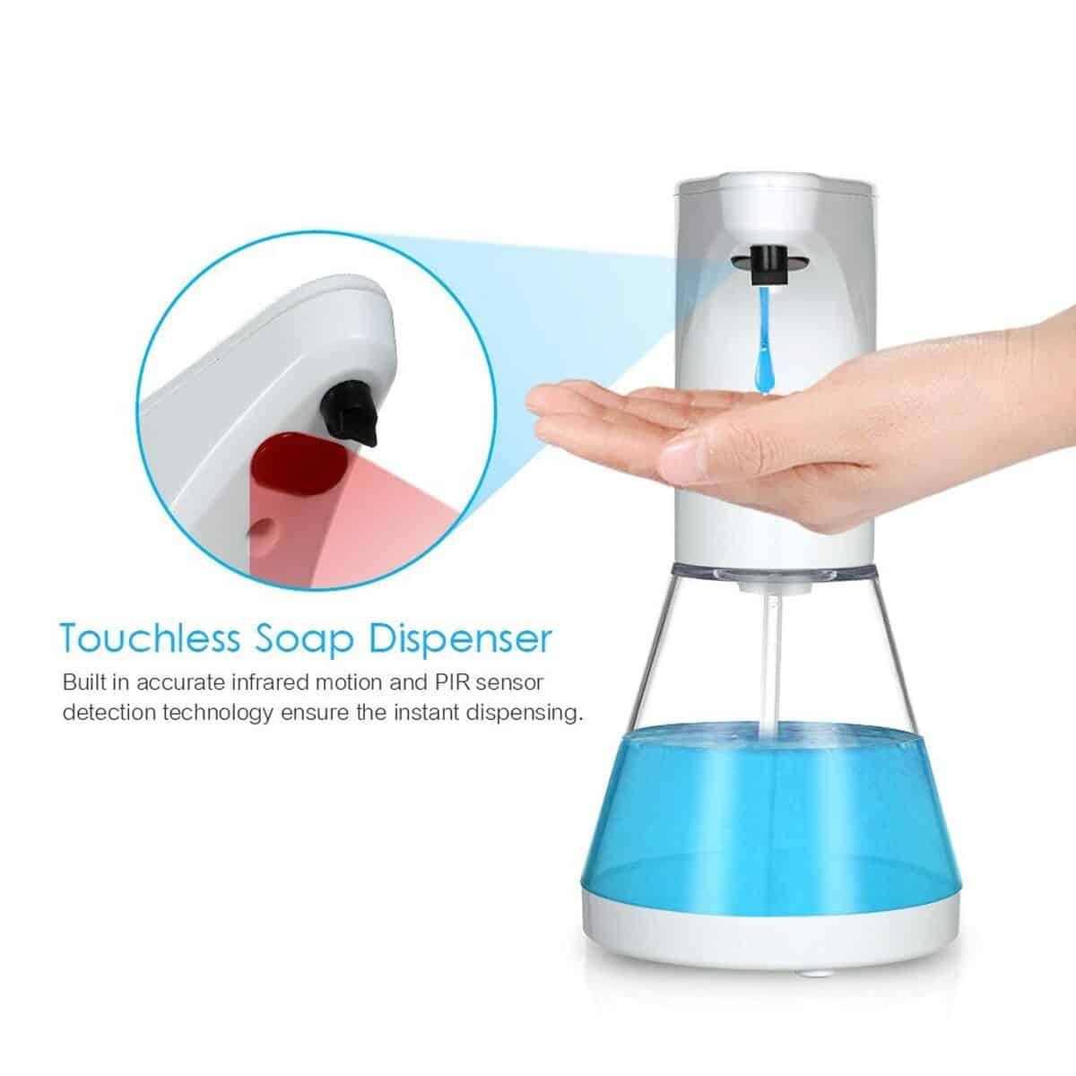 Automatische Zeepdispenser met Sensor Promedix PR-530 Wit Plastic | Huisbest.nl