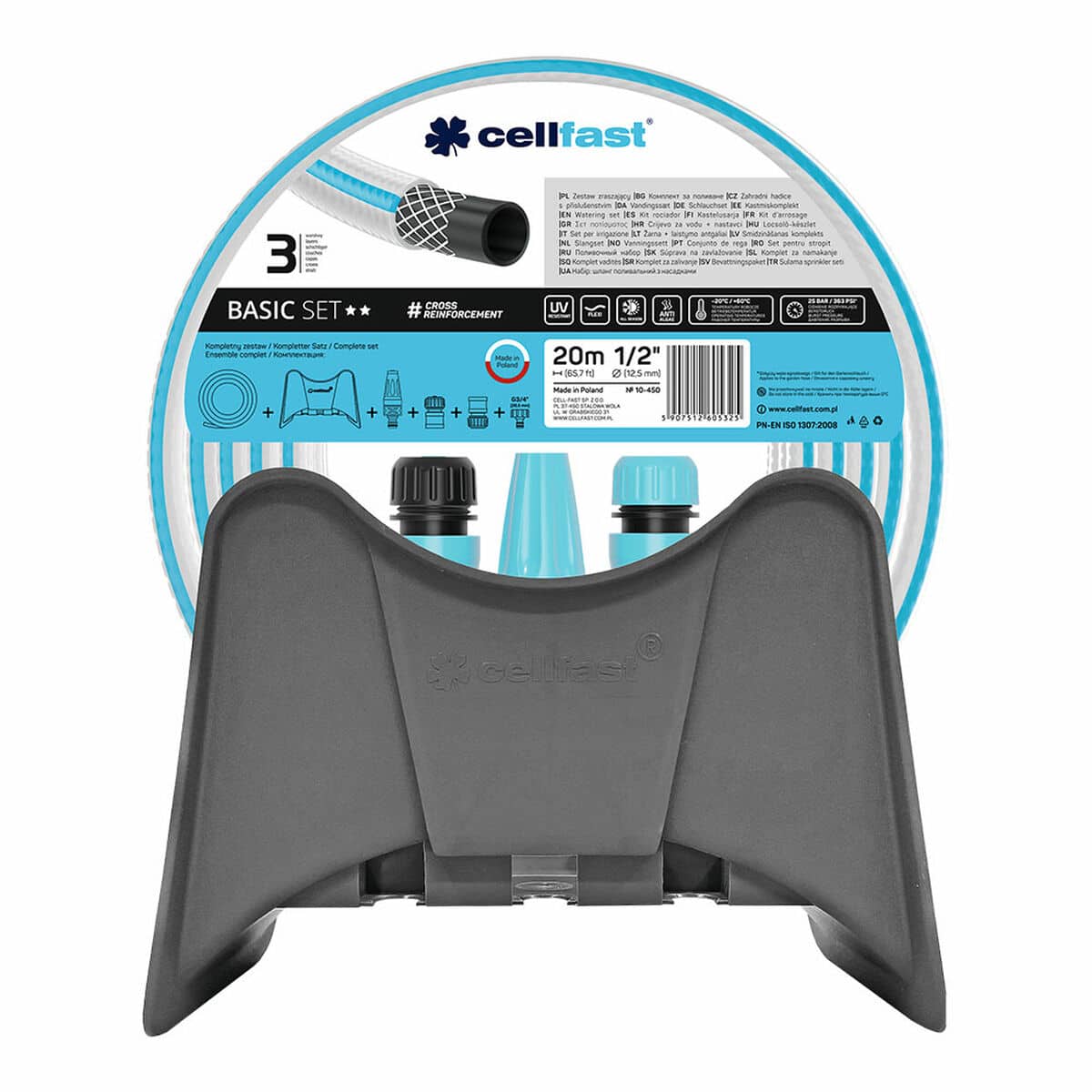Slangset met accessoires Cellfast Basic PVC Polypropyleen 20 m Ø 12