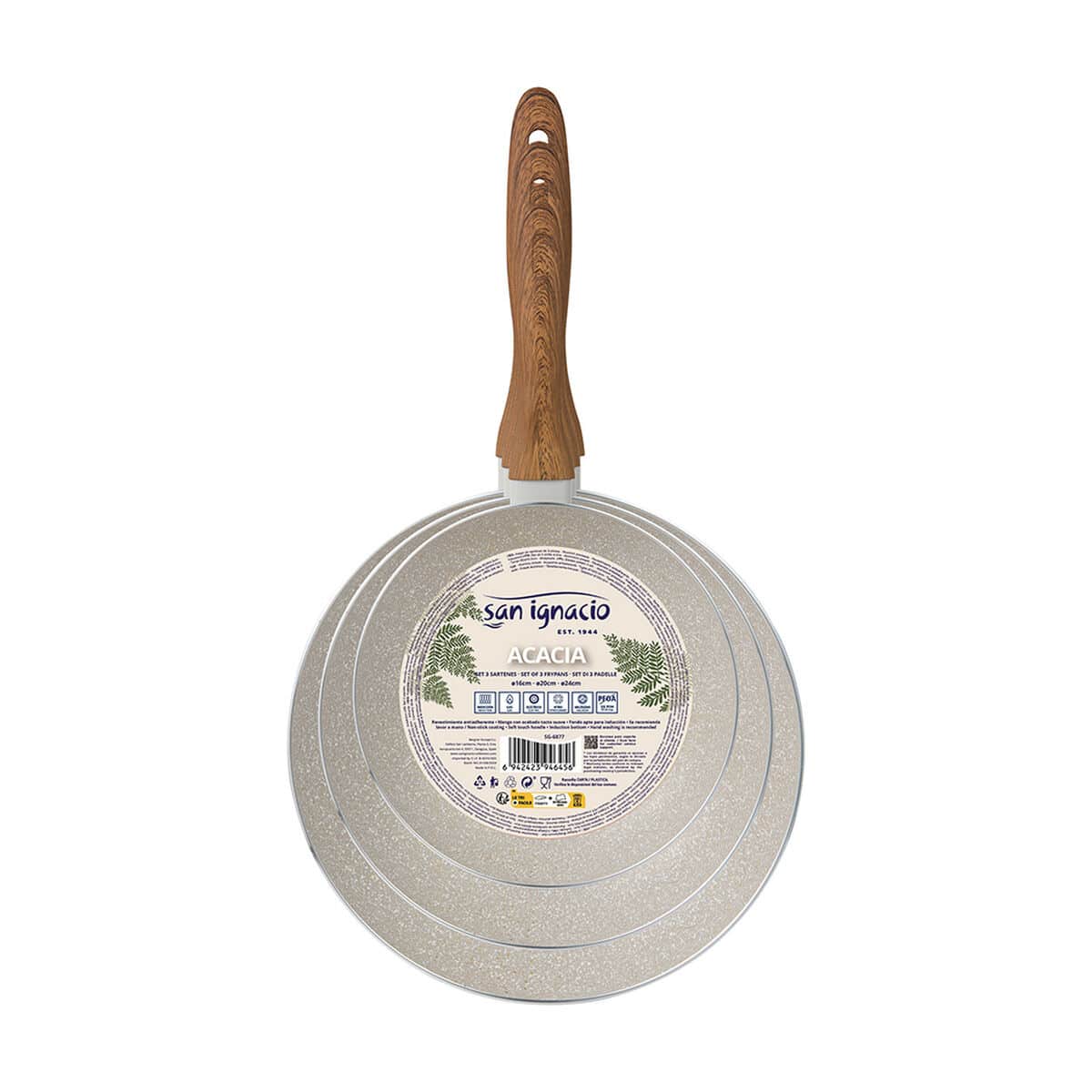 Pannenset San Ignacio Crème Aluminium Ø 16 x 3