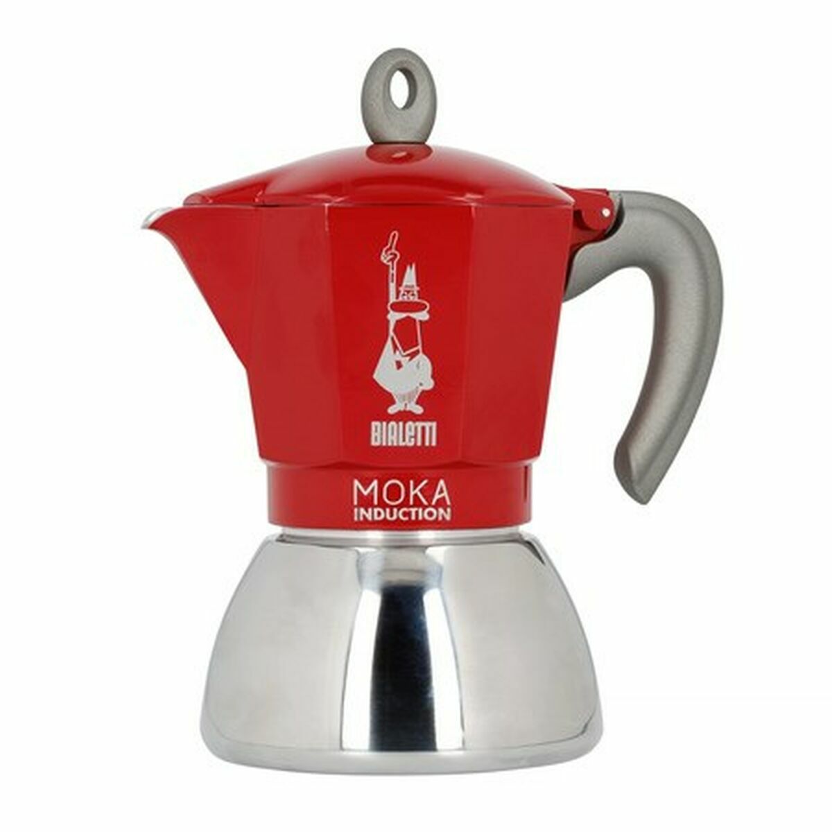 Italiaanse Koffiepot Bialetti Moka Induction Zwart Roestvrij staal Aluminium 300 ml 6 Kopjes | Huisbest.nl
